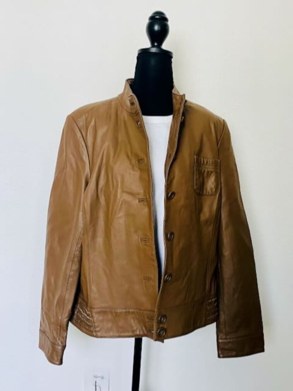 Brown Leather Jacket, Large